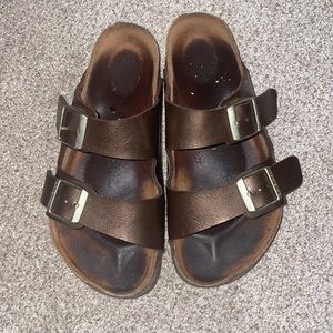 brown Birkenstock sandals size 36
